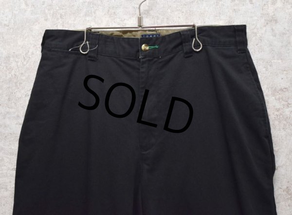 画像5: 【トミーヒルフィガー】【TOMMY HILFIGER】【黒】【ブラック】【コットンパンツ】【34×32】  (5)