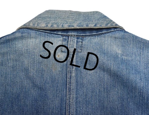 画像4: ビンテージ【50’ｓ】【LEE】リー【91-Ｊ】ロングＬ【デニムカバーオール】【サイズ US40】  (4)