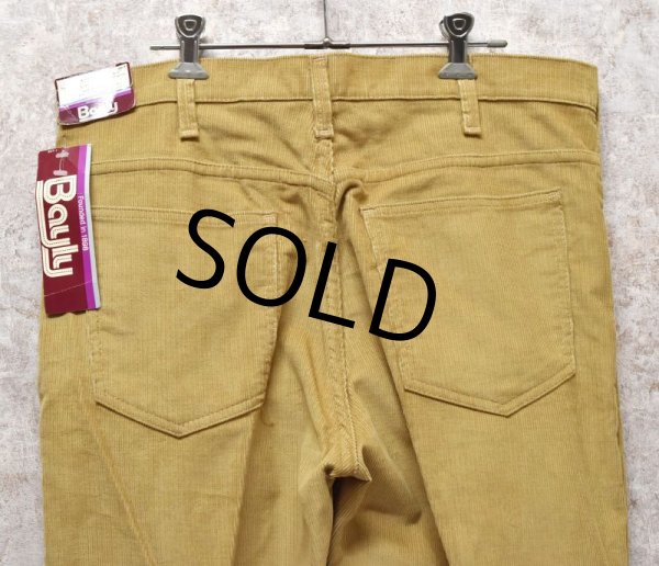 画像6: 80's【デッドストック】ビンテージ【USA製】【Bayly】【ベイリー】【ライトブラウン】ブーツカット【コーデュロイパンツ】フレアパンツ【34X30】  (6)