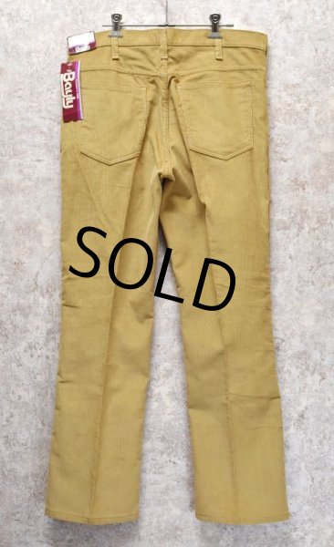画像4: 80's【デッドストック】ビンテージ【USA製】【Bayly】【ベイリー】【ライトブラウン】ブーツカット【コーデュロイパンツ】フレアパンツ【34X30】  (4)