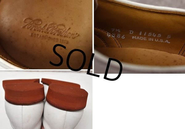 画像2: USA製【ビンテージ】Brooks Brothers【ブルックスブラザーズ】【ホワイトバックス】バックスシューズ【9 1/2D】【27.5cm程度】  (2)