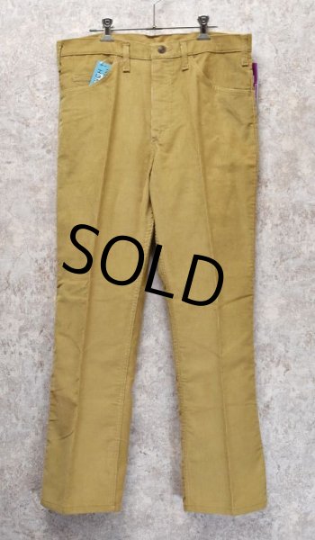 画像3: 80's【デッドストック】ビンテージ【USA製】【Bayly】【ベイリー】【ライトブラウン】ブーツカット【コーデュロイパンツ】フレアパンツ【34X30】  (3)