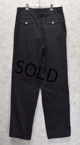 画像5: 90's【ビンテージ】【THE MENS COMPANY】【黒】【ブラック】【２タックコットンパンツ】【33×34】  (5)