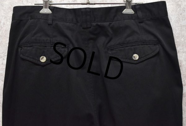 画像6: 90's【ビンテージ】【THE MENS COMPANY】【黒】【ブラック】【２タックコットンパンツ】【33×34】  (6)