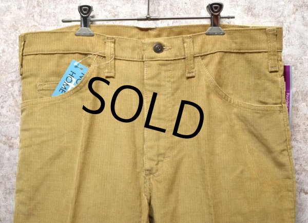 画像5: 80's【デッドストック】ビンテージ【USA製】【Bayly】【ベイリー】【ライトブラウン】ブーツカット【コーデュロイパンツ】フレアパンツ【34X30】  (5)