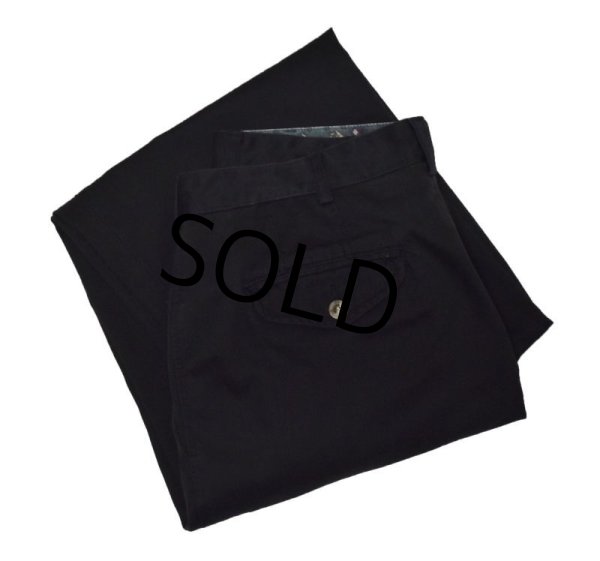 画像2: 90's【ビンテージ】【THE MENS COMPANY】【黒】【ブラック】【２タックコットンパンツ】【33×34】  (2)