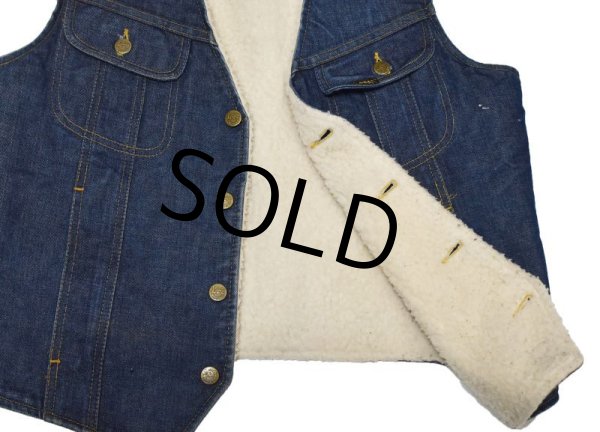 画像5: 【USA製】ビンテージ【Lee】リー裏ボア付き【デニムベスト】ストームライダー【MR】  (5)