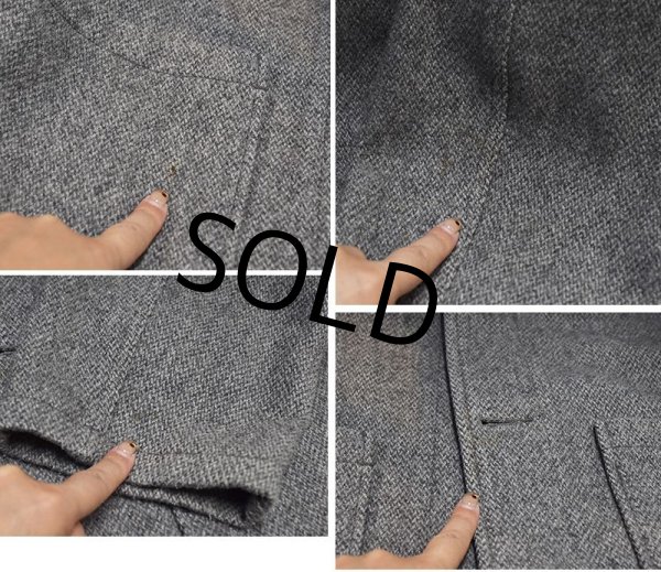 画像4: 90's  ビンテージ 【イタリー製】 【ベネトン】 【UNITED COLORS OF BENETTON】 【グレー】【ウールジャケット】【サイズＳ】  (4)