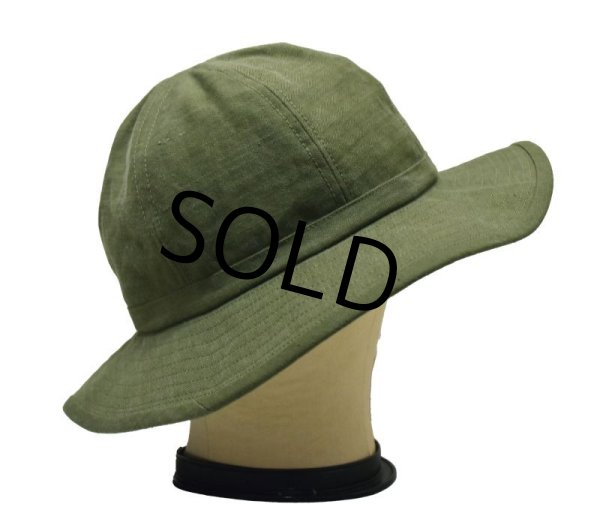 画像5: 40s【ビンテージ】米軍実物【u.s.army】【HBT生地】【オリジナルリメイク】【M３７タイプハット】   (5)
