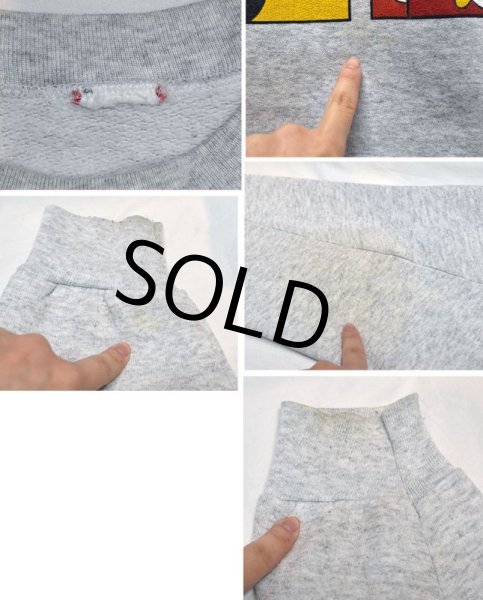 画像2: ビンテージ【disney】【ディズニー】ミッキーマウス【グレー】【スウェット】  (2)