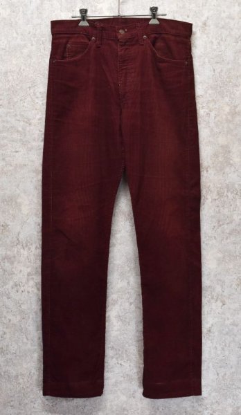 画像2: 【USA製】【ビンテージ】LEVI'S【リーバイス】【エンジ】【505】【コーデュロイパンツ】タロン42【33×34】  (2)