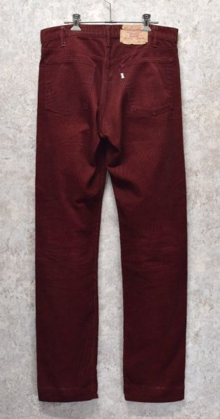 画像4: 【USA製】【ビンテージ】LEVI'S【リーバイス】【エンジ】【505】【コーデュロイパンツ】タロン42【33×34】  (4)