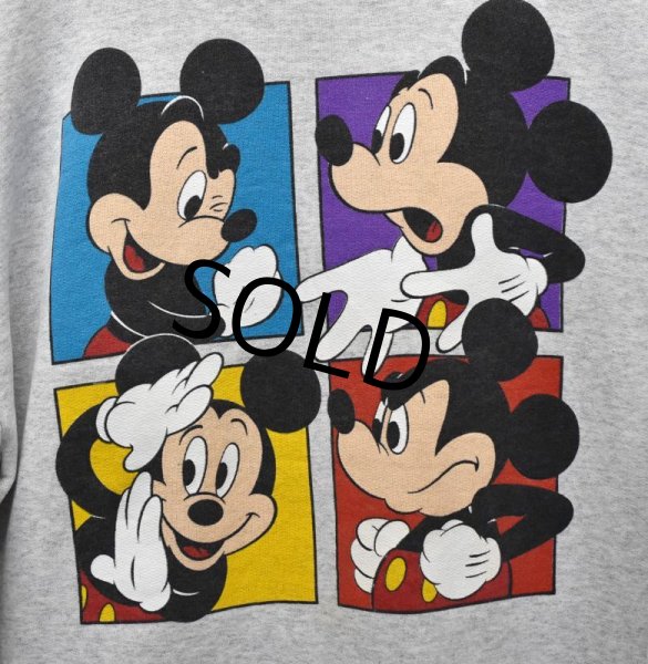 画像3: ビンテージ【disney】【ディズニー】ミッキーマウス【グレー】【スウェット】  (3)