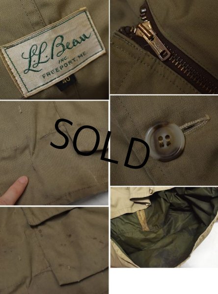 画像2: 70's【ビンテージ】L.L.Bean【LLビーン】【筆記体】【ベージュ】【ハンティングジャケット】【サイズ40】  (2)