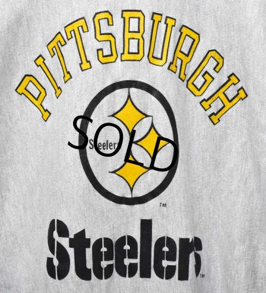 画像3: 【USA製】ビンテージ【チャンピオン】【リバースウィーブ】【グレー】【Pittsburgh steelers】【スウェット】【サイズＬ】  (3)