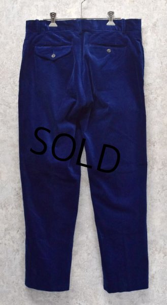 画像4: 【POLO RALPH LAUREN】【ラルフローレン】【青】SUFFIELD PANT【コーデュロイパンツ】【コーデュロイスラックス】【34×30】  (4)