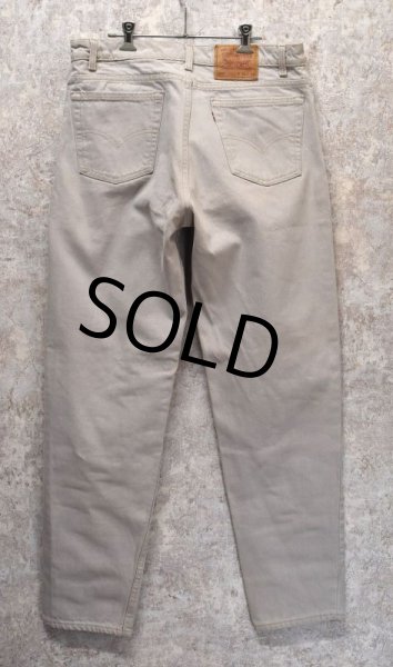 画像4: USA製【ビンテージ】【LEVI'S】【リーバイス】【５５０】【550】【ベージュグレー】【デニムパンツ】【36x34】  (4)