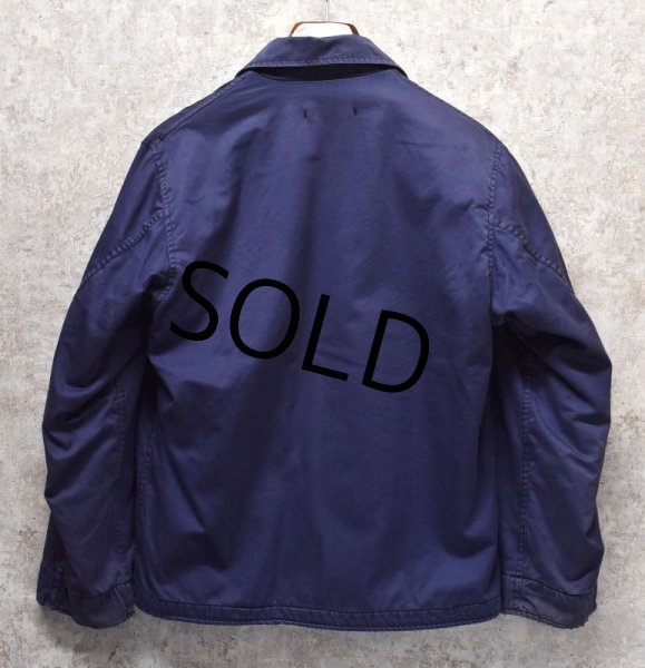 画像3: 70's【ビンテージ】【米軍実物】U.S.NAVY【濃紺】【サブマリンジャケット】ユーティリティージャケット【４０R】  (3)