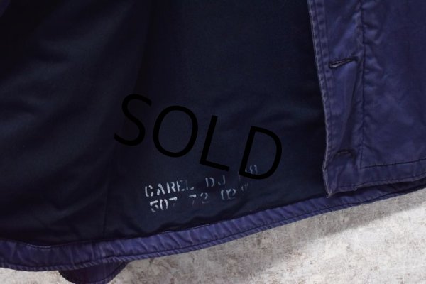 画像4: 70's【ビンテージ】【米軍実物】U.S.NAVY【濃紺】【サブマリンジャケット】ユーティリティージャケット【４０R】  (4)