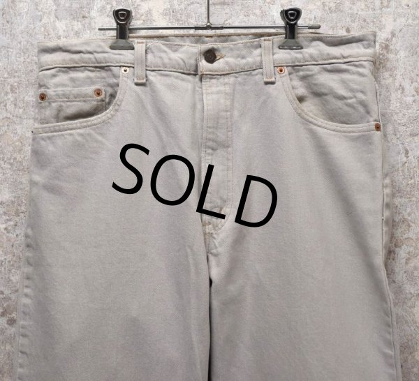 画像5: USA製【ビンテージ】【LEVI'S】【リーバイス】【５５０】【550】【ベージュグレー】【デニムパンツ】【36x34】  (5)