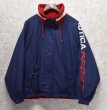 画像1: 【ビンテージ】【nautica】【オールドノーティカ】【紺×赤】リバーシブル【ブルゾン】【サイズＬ】  (1)