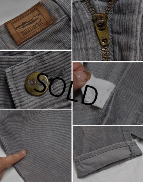 画像3: 【ビンテージ】【USA製】【L.L.Bean】LLビーン【グレー】【コーデュロイパンツ】【35X32】  (3)