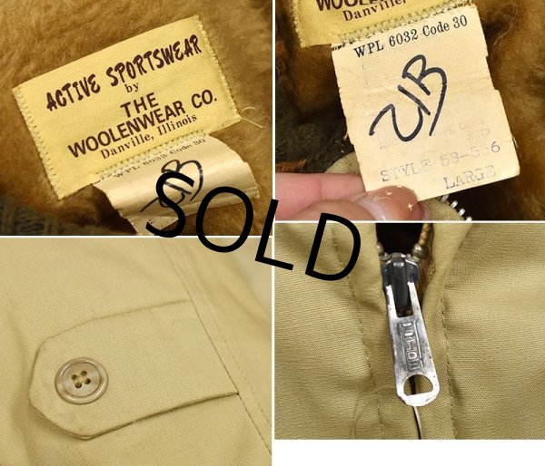 画像2: 70's【USA製】【ビンテージ】【WOOLENWEAR】【ベージュ】【ファラオコート】【サイズＬ】  (2)