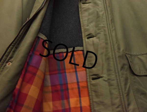 画像4: 【USA製】【ビンテージ】【NEWPORT HARBOR】ニューポートハーバー【シンサレート】コート【オリーブ×茶】  (4)