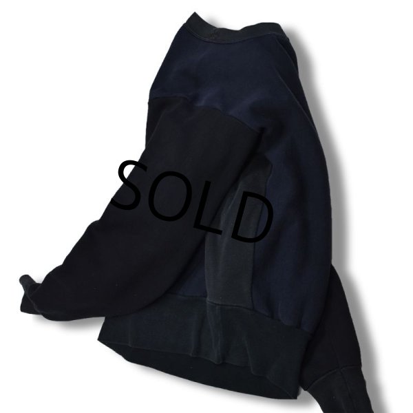 画像6: 【USA製】ビンテージ【チャンピオン】【リバースウィーブ】【黒×紺×グレー】【スウェット】【サイズXL】  (6)