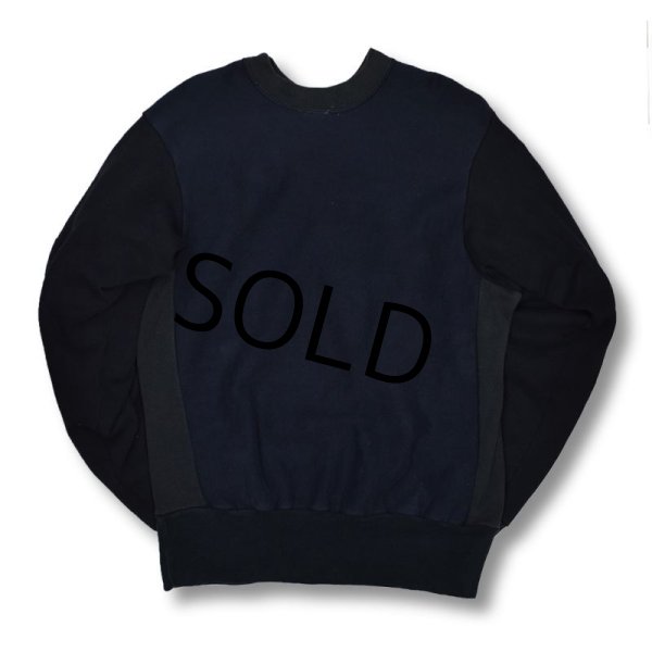 画像3: 【USA製】ビンテージ【チャンピオン】【リバースウィーブ】【黒×紺×グレー】【スウェット】【サイズXL】  (3)