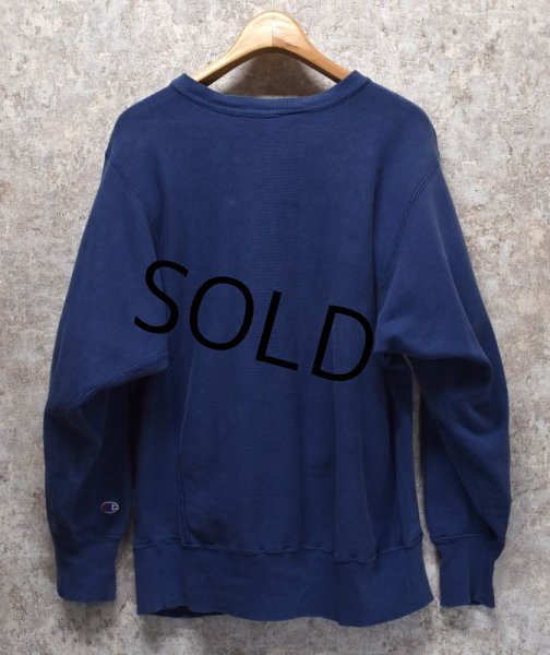 画像3: 【USA製】ビンテージ【champion】【チャンピオン】【リバースウィーブ】【紺】【SMU】サザンメソジスト大学【カレッジプリント】【スウェット】【サイズL】  (3)