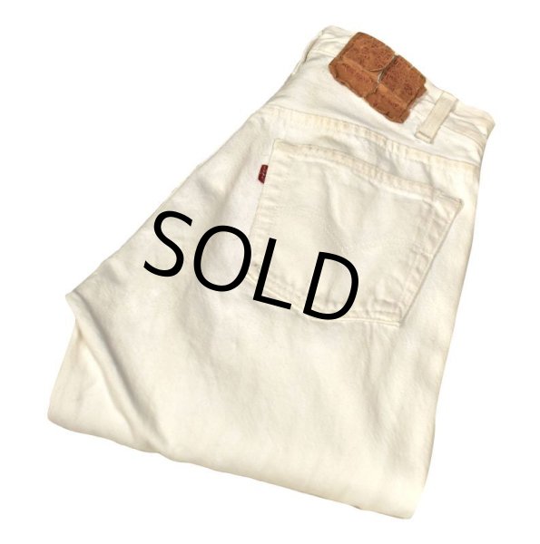 画像1: 【ビンテージ】【USA製】【LEVI'S】【リーバイス５０１】501【デニムパンツ】白【29x34】  (1)