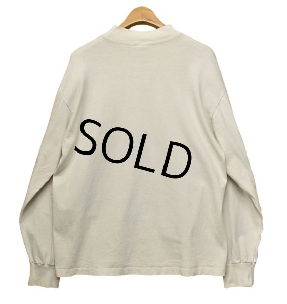 画像3: 90's【USA製】【ビンテージ】COTTON DELUXE【落ち葉プリント】【ロンT】オフホワイト【サイズL】  (3)