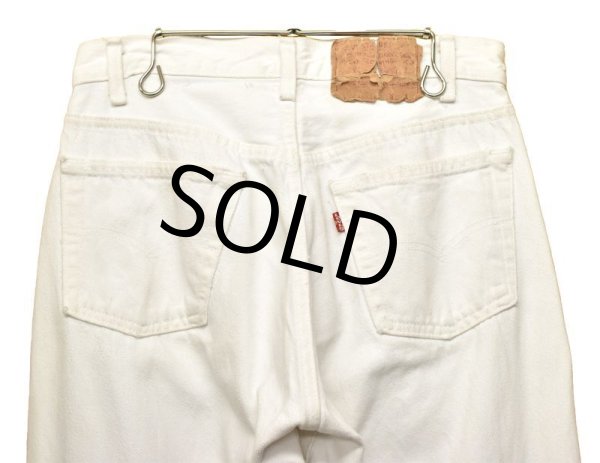 画像7: 【ビンテージ】【USA製】【LEVI'S】【リーバイス５０１】501【デニムパンツ】白【29x34】  (7)