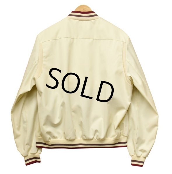 画像3: 80's ビンテージ【IZOD LACOSTE】【ラコステ】【ジップアップブルゾン】オフホワイト×エンジ茶リブ【サイズＬ】  (3)