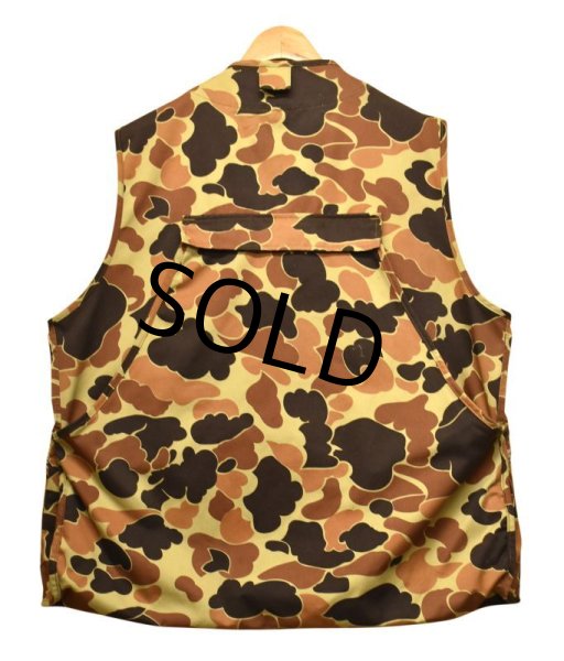 画像3: ~90's ビンテージ【Colombia】【コロンビア】【ブラウンカモフラ】【ハンティングベスト】【フィッシングベスト】【サイズXL】   (3)