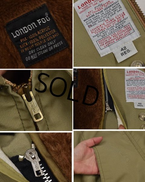 画像2: ~80’s【ビンテージ】【LONDON FOG】【ロンドンフォグ】【ベージュ】【ジップアップブルゾン】【ライナー付きブルゾン】【US42】  (2)