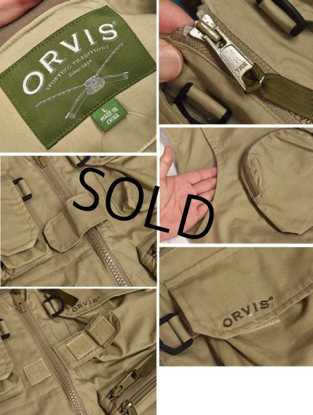 画像2: 【ビンテージ】【ORVIS】【オービス】【フィッシングベスト】【ハンティングベスト】ベージュ【サイズL】  (2)