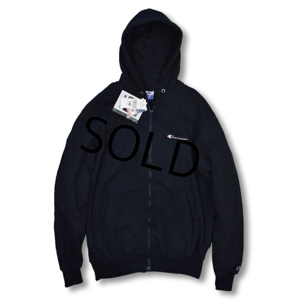 画像2: 90’s【USA製】【デッドストック】【Champion】【チャンピオン】【黒】【無地】【パーカー】【サイズＸＬ】  (2)