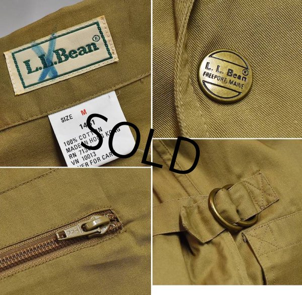 画像2: 80’s~【ビンテージ】 L.L.Bean 【LLビーン】【サファリジャケット】タンカラー【サイズM】  (2)