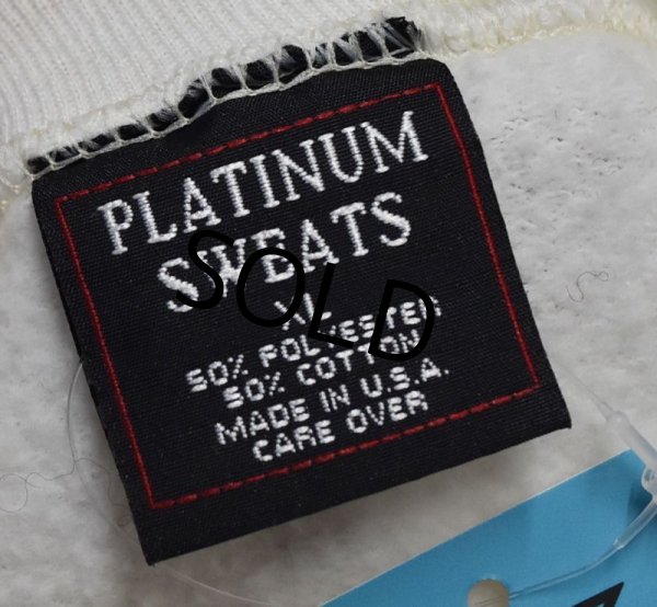 画像2: 90’s【USA製】ビンテージ【PLATINUM SWEATS】【白】【クラッシックカー】車プリント スウェット【サイズXL】  (2)