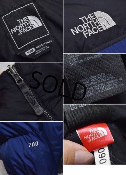 画像2: ノースフェイス【THE NORTH FACE】【ヌプシダウンジャケット】【ヌプシ700】【黒×紺】【サイズM】  (2)