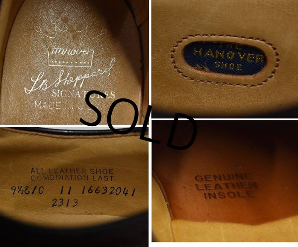 画像2: 【USA製】【ビンテージ】【HANOVER】【ハノーバー】ブラウン【ウィングチップ】レザーシューズ【91/2 EC】  (2)