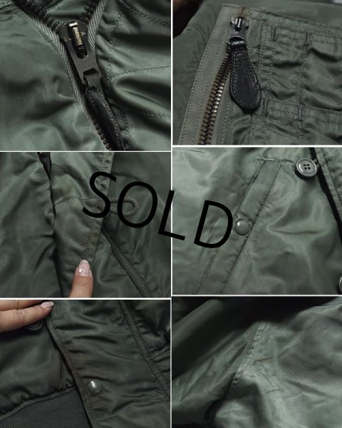 画像2: 60's【ビンテージ】【米軍実物】【USAF】【N-2B】【6278D】【黒タグ】【フライトジャケット】【サイズM】  (2)