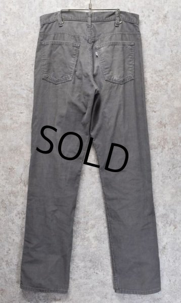 画像3: 【USA製】【ビンテージ】LEVI'S【リーバイス】【519】【コーデュロイパンツ】【タロン42】【グレー】【32×33】  (3)