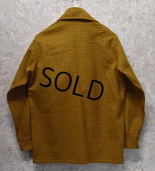 画像3: ~80's【USA製】【ビンテージ】【ウールリッチ】【Woolrich】【チェック柄】【ウールジャケット】からし色【サイズＭ】  (3)