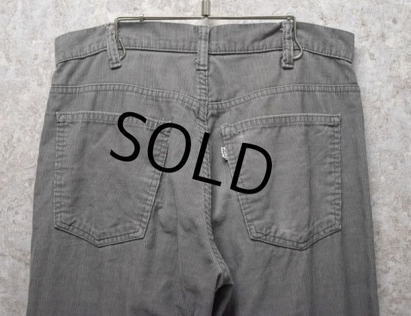 画像4: 【USA製】【ビンテージ】LEVI'S【リーバイス】【519】【コーデュロイパンツ】【タロン42】【グレー】【32×33】  (4)