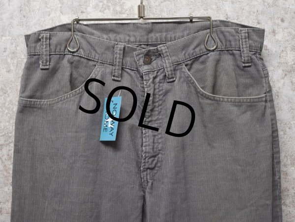 画像5: 【USA製】【ビンテージ】LEVI'S【リーバイス】【519】【コーデュロイパンツ】【タロン42】【グレー】【32×33】  (5)