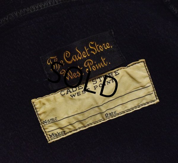 画像2: 【50's】【ビンテージ】【USMA】【CADET STORE WEST POINT】【カデットストアウエストポイント】【黒】【ウール】【カデットコート】【サイズXL程度】  (2)