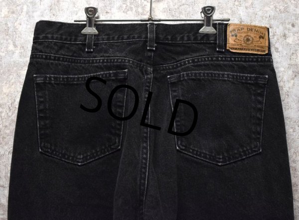 画像5: 【ビンテージ】【オールドギャップ】【GAP DENIM】【イージーフィット】【ブラックデニム】【36x32】  (5)